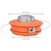 Durable Universal Bump Feed Trimmer Head Orange Heavy Duty Brush Cutter Head Aluminum Alloy Bump Spool String Trimmer Head