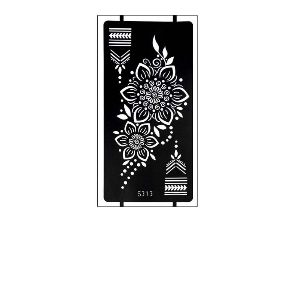 Legs Arm Henna Tattoo Stencil Stickers Lace Fake Tattoo Henna Tattoo Decals  Finger Hand S 0313