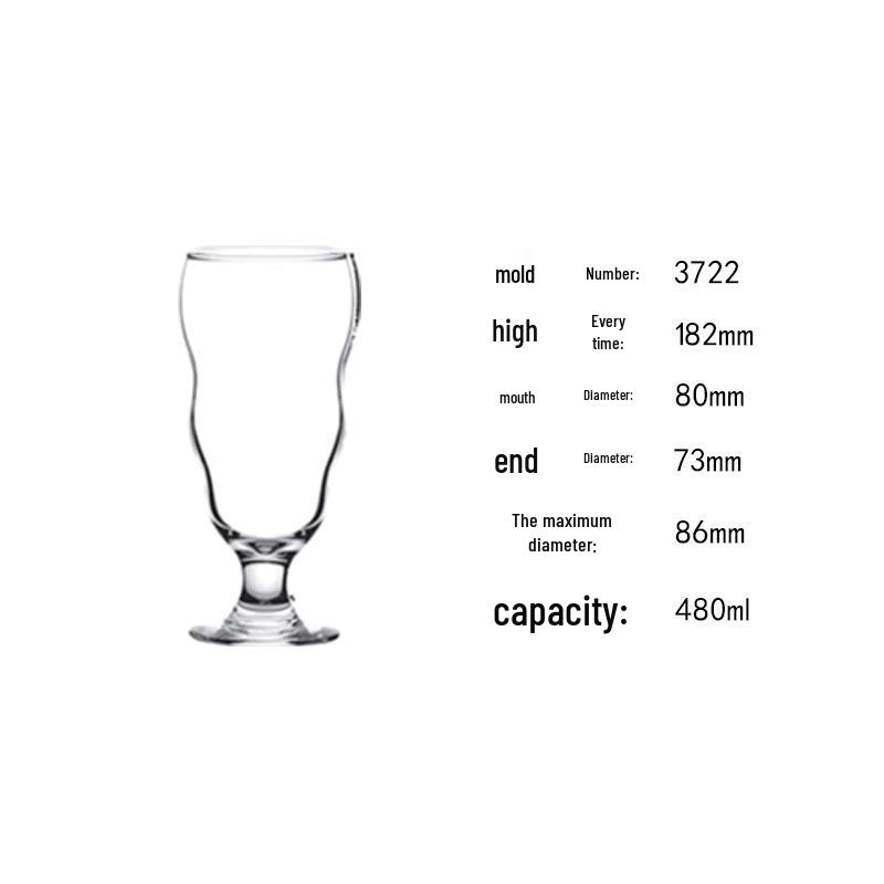 Tall-stemmed Multi-functional Tulip Cocktail & Juice Glass 370-480ml