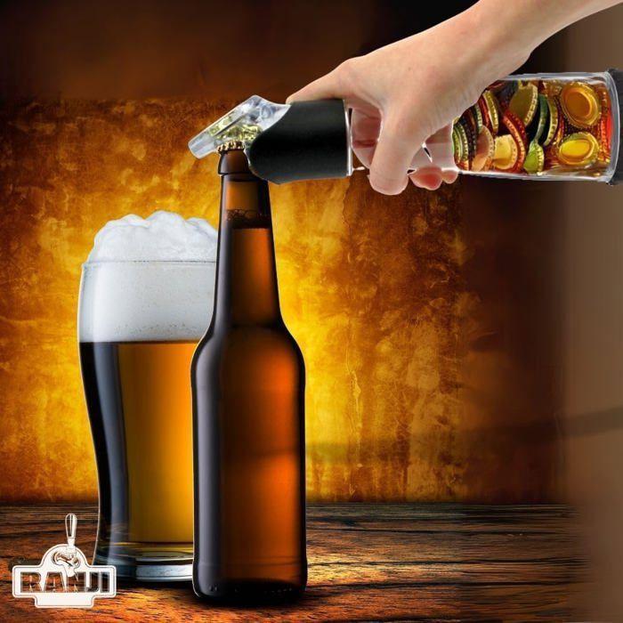 Décapsuleur - RANJI - Avec Récipient Intégré - Écoresponsable - Compact - Idéal pour Cadeau