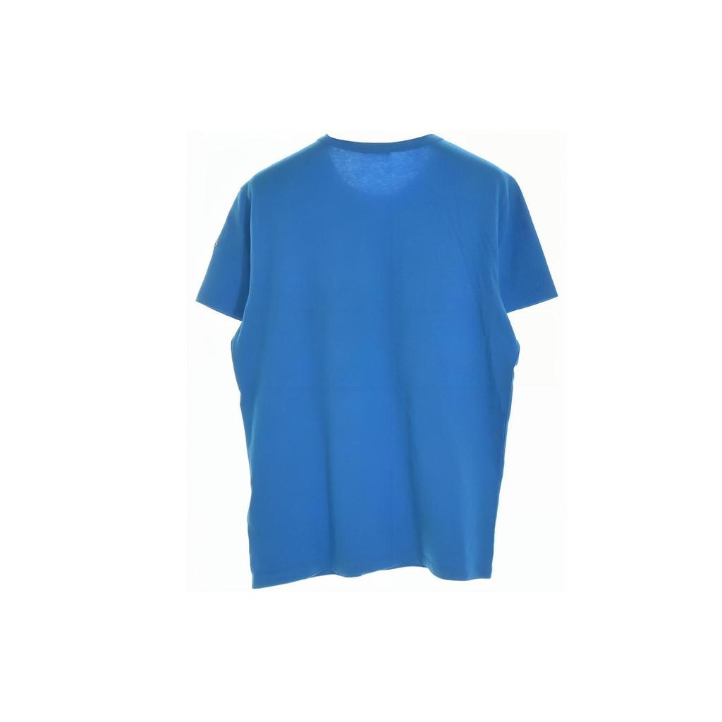 Moncler Letter Print Logo Casual Short Sleeve T-Shirt Men Tops Blue 209180019508390T730