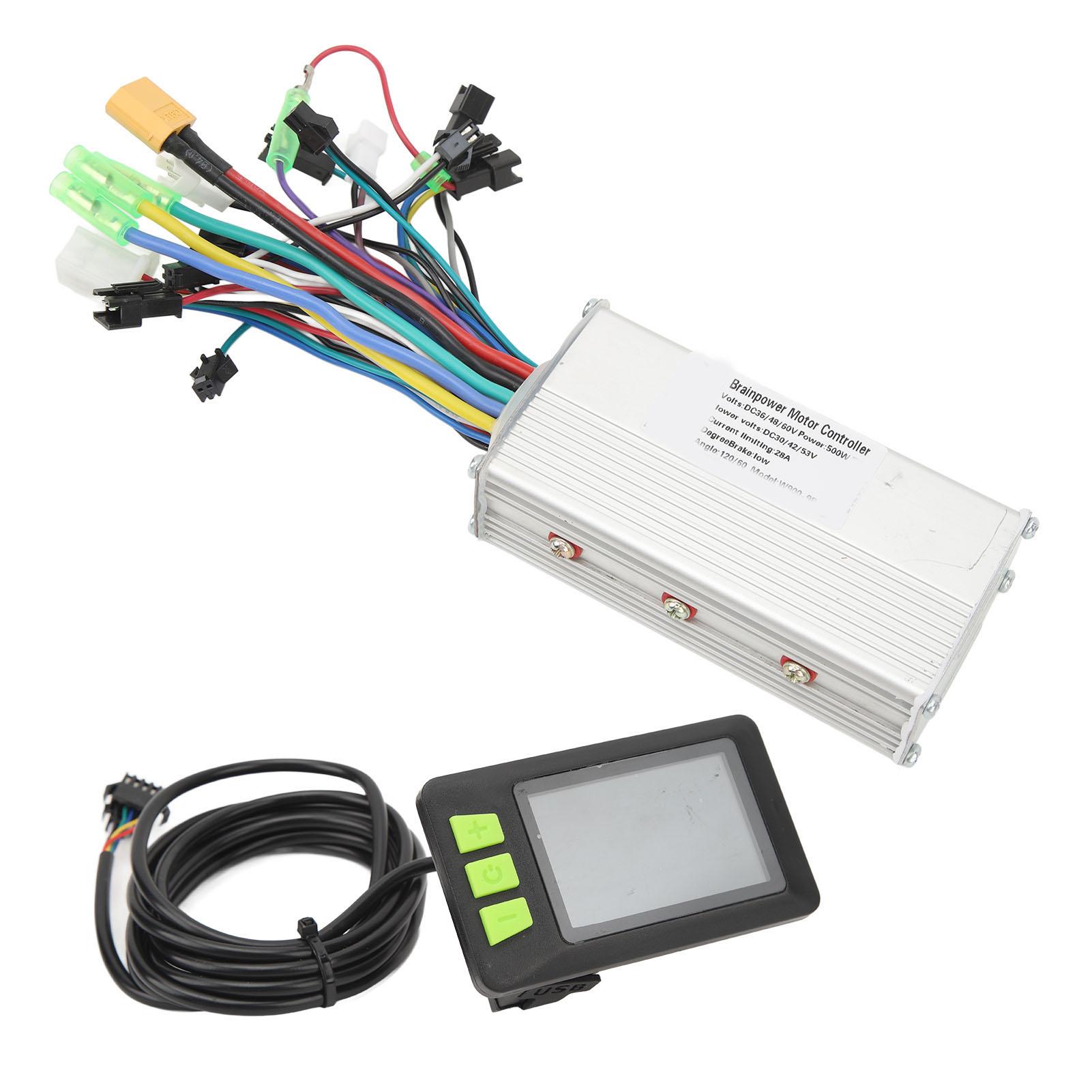 36В 48В 60В 500Вт 28А Дисплей 930 Синусоидальный 3 режима Бесколлекторный контроллер Комплект для замены