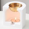 Ceramic Tealight Candle Holder,Oil Burners for Scented Oil,Tealight Wax Warmer Decoration Bedroom,Living Room Decors