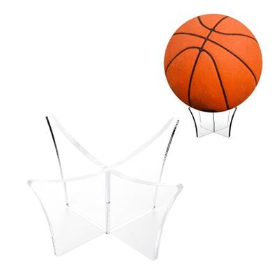 Display Stand Transparent Simple Installation Acrylic Basketball Display Holder for Volleyball