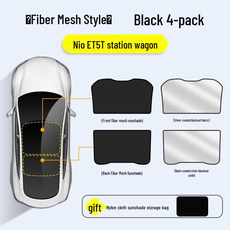

Sunshade Skylight for NIO ET5T/ET5/ET7/EC7/EC6: Sunroof Heat Insulation & UV Protection
