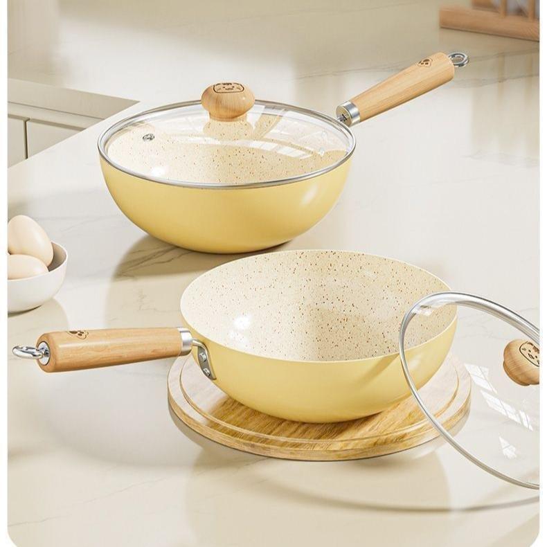 Keramik Milchtopf Antihafttopf Beikosttopf Katzenpfote Kleiner Wok Haushaltswok Spiegelei Instantnudeltopf