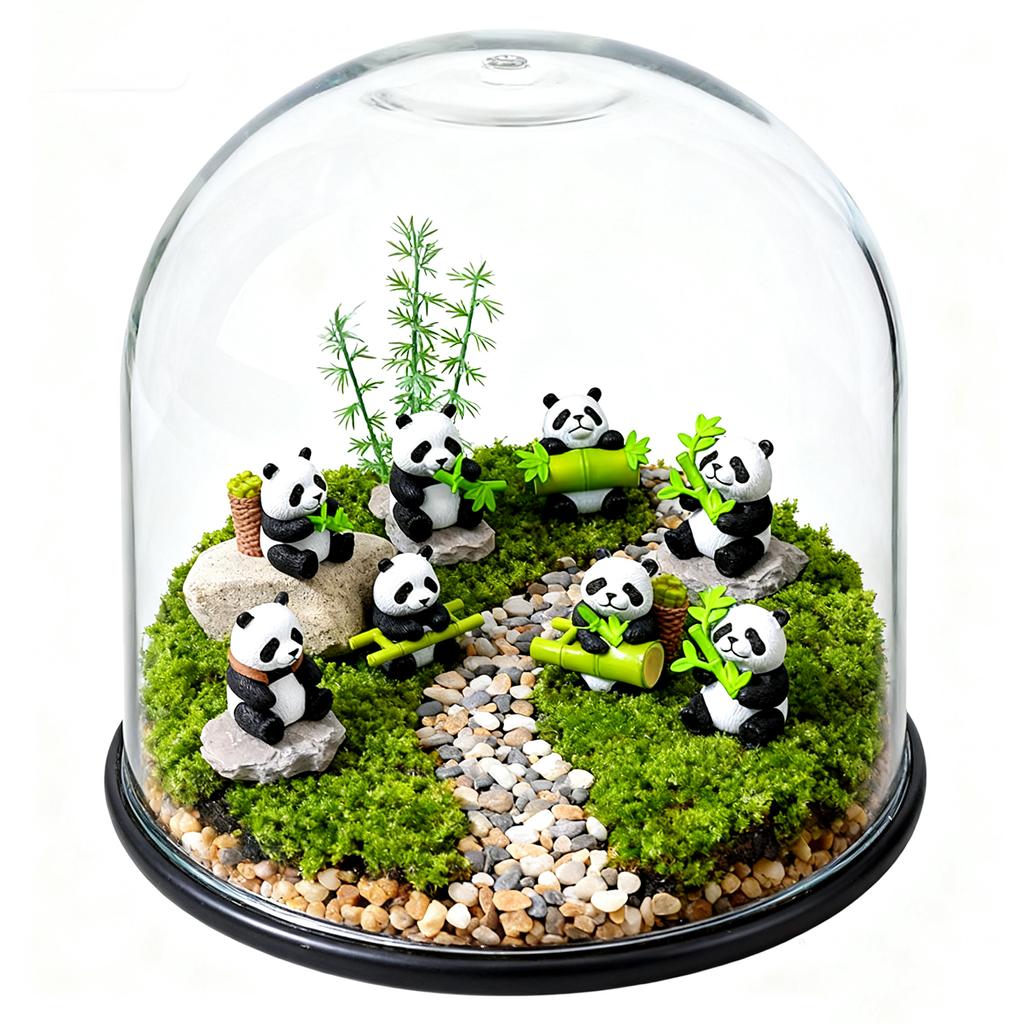 8 Resin Bear Ornaments, Resin Bear Sculpture, Decoration, Animals, Suitable For Garden, Micro-, Moss And Cake Decoration.