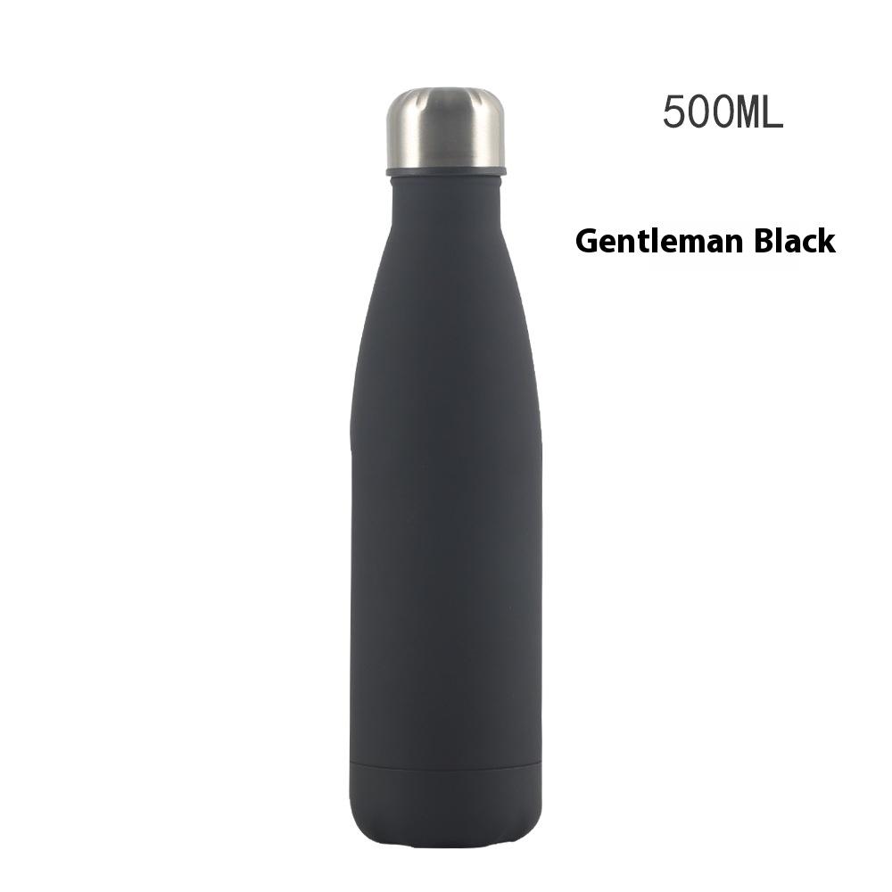500ml doppelwandiger Edelstahl-Isolierbecher, Cola-Flasche mit großem Fassungsvermögen, Sport-Wasserbecher