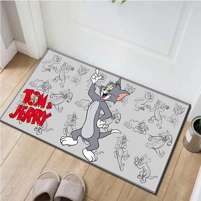 

1pc Office Carpet Chair Mats Tom & Jerry Character Study Perfect for Office Chairs, Living Rooms, Or Bedrooms,Polyester Carpet.HDT105 60cm by 90cm