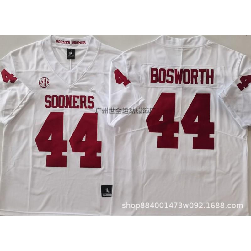 Oklahoma Sooners Football Jersey Cotton Blend Embroidered College Team Sportswear Men