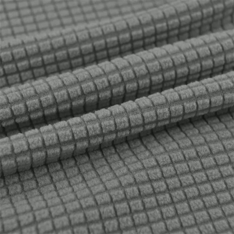 1 Stück Stretch Polar Fleece Stuhlbezug Esszimmer Hochlehnerbezüge Einfarbig Sitzbezüge für Büro Bankett Heimdekor