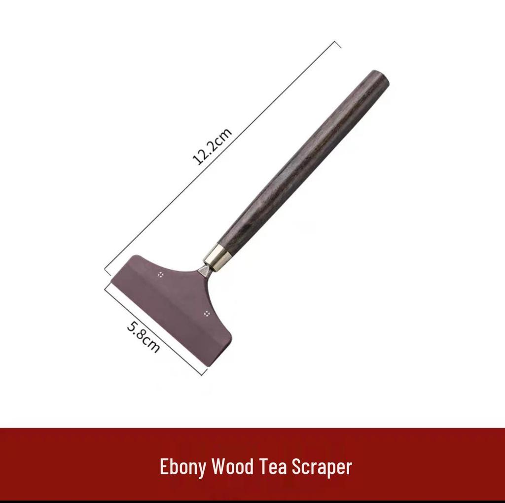 Ebony Handle Silicone Water Scraper Brush for Tea Tray Cleaning - Creative Tea Set Accessory