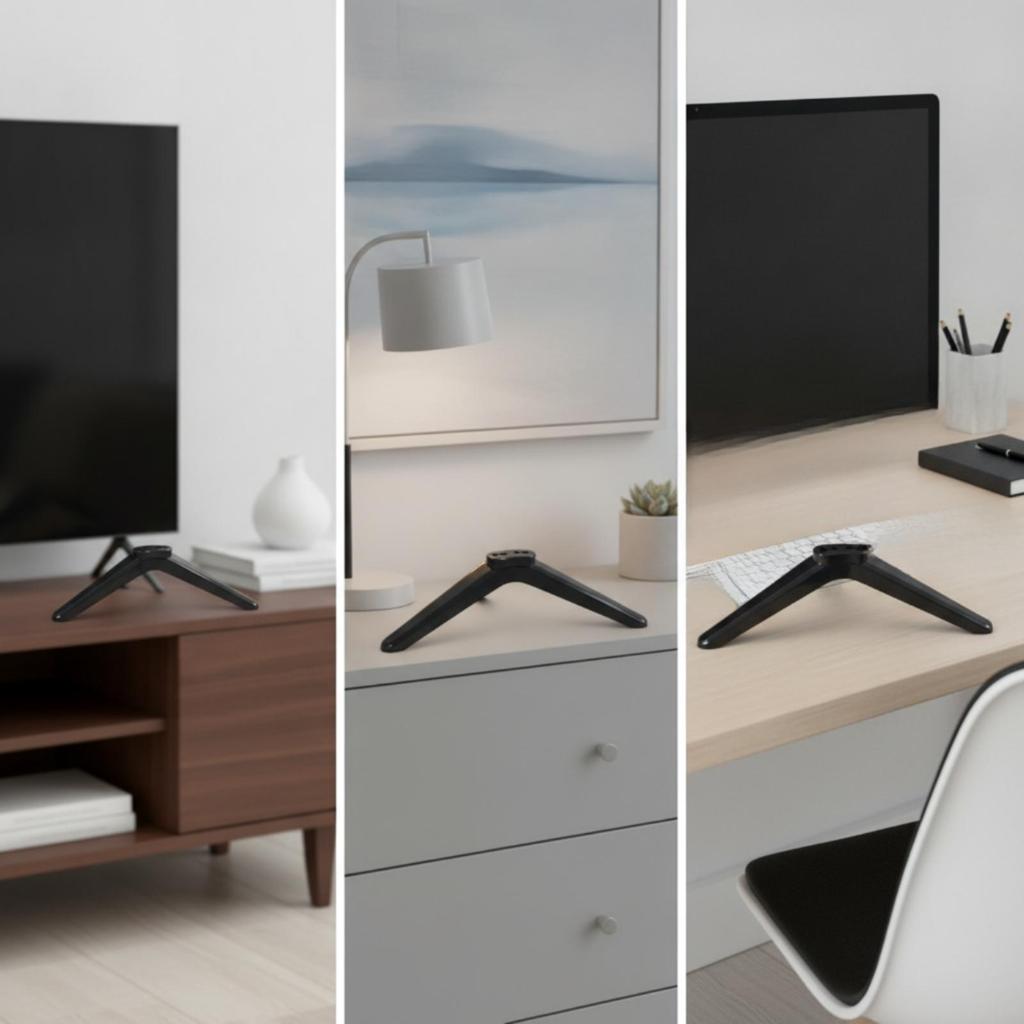 TV Stand Legs with Screws Compatible Universal for Living Room