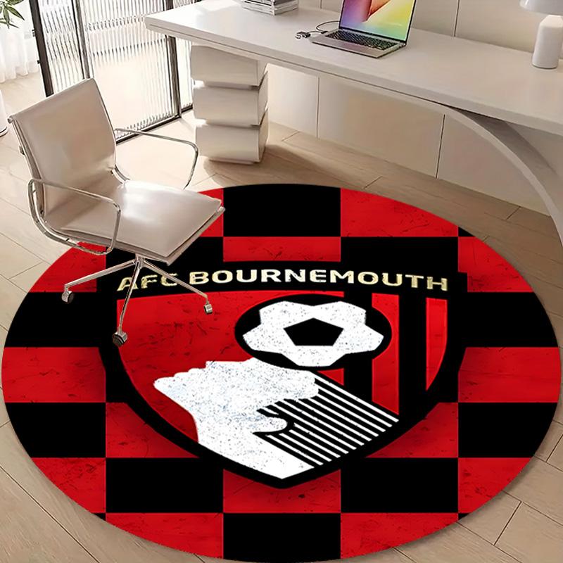1pc Football Team (79) Design Printed Area Round Carpet for Bedroom Living Room Home Decor Rugs Mat Non Slip Mat Rug for Bedside