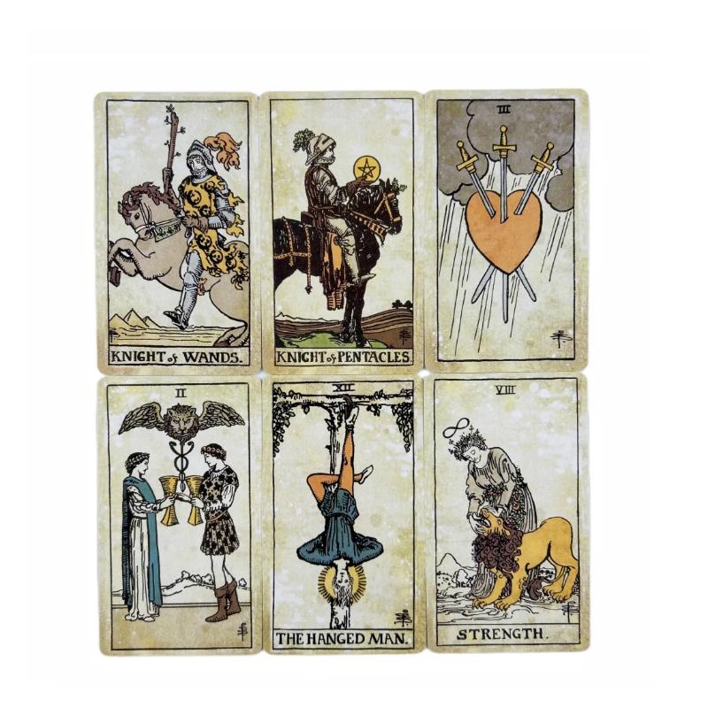 The Rider Vintage Tarot Cards A New 78 Deck With Paper Book Oracle English Divination Edition Borad Playing Games