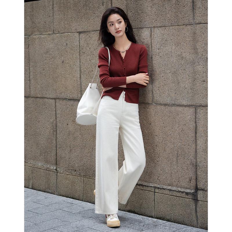 De Mana Women's Round Neck Knit Sweater