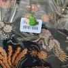 Used Nishijin-ori high-grade brocade drawstring bag, Made in Japan, Bird of Paradise, floral pattern, unused