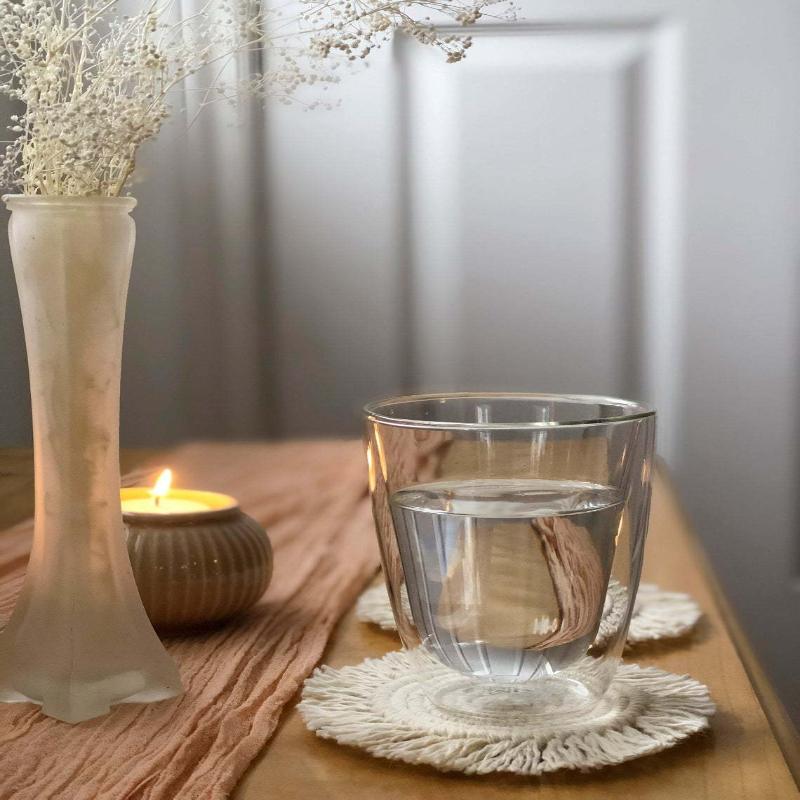 1 ks Podtácek v severském stylu ručně tkaný kulatý protiskluzový podložka restaurační párty stůl dekorativní podložka piknik venkovní vlhkost