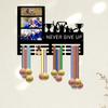Decorative Wall Mounted Rack with Hooks for Awards Display - Model JH26171