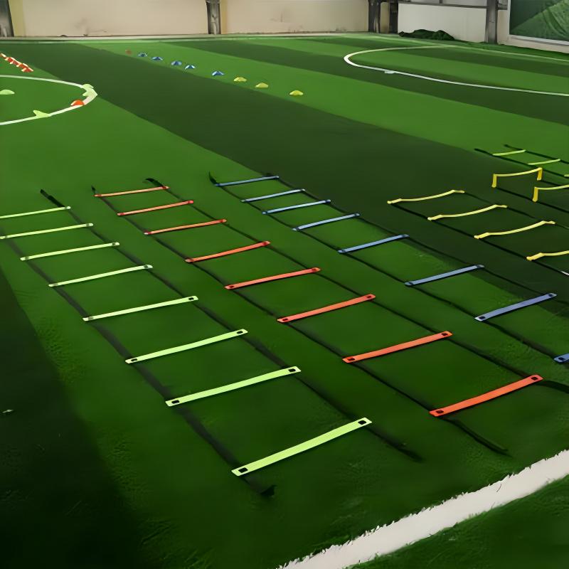 Soccer & Basketball Agility Training Set With Soft Skipping Ladders, Speed Rope - Includes Storage Bag