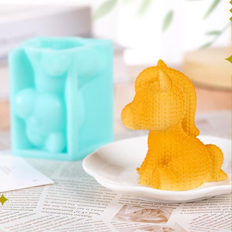 1 Pieza Molde de Silicona para Mousse de Caballo Año del Caballo Año Nuevo Chino Zodíaco Gelatina de Leche Pastel Postre Molde para Hornear Grado Alimenticio Resistente al Calor
