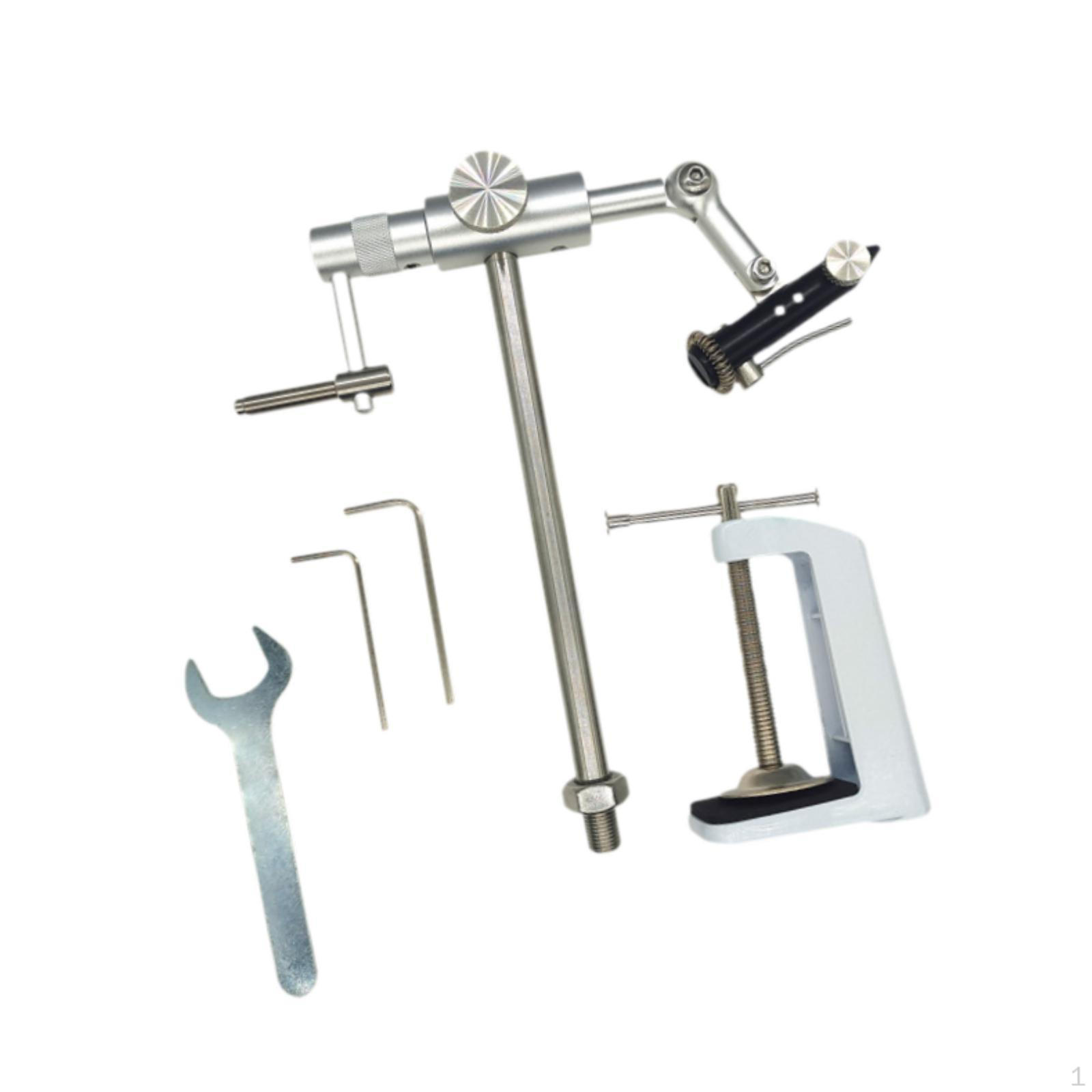 Rotary Fly Tying Vise, Clamp, Desktop Fishing Lures Making