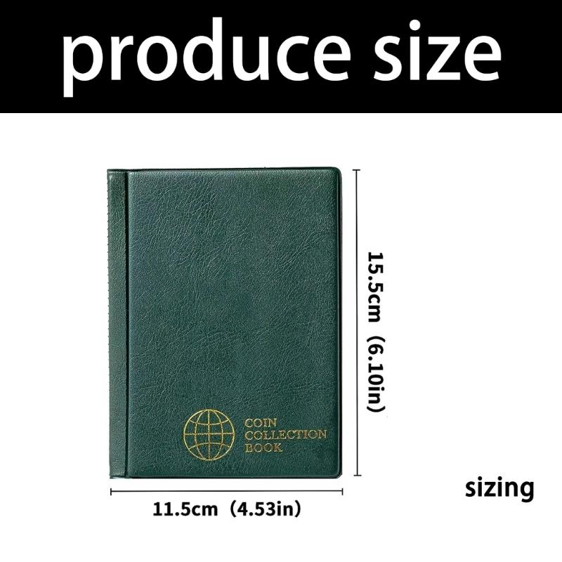 Album Raccoglitore Monete Anti-Appannamento da 120 Tasche per Conservazione e Organizzazione di Monete Commemorative Organizzatori di Monete Conservazione