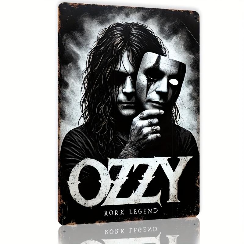 

Ozzy Osborn Rock Legend Vintage Metal Sign Tin Wall Art DualFaced Design with Mysterious Figure Clown for Bars Cafes 20x30cm（7.8x11.8inch）