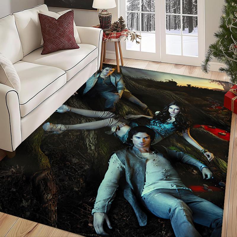 Vampire Diaries: Rainy Night Gathering carpet Suitable for all seasons Home Decor Room Christmas gifts Dormitory decoration