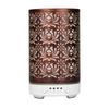 Aroma Diffuser Scent Ultrasonic Air Humidifier Iron Art Hollow Lotus Flower Pattern 2025 New Home Decorations with LED Lights