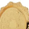 7.87 Inch Diameter Jewelry Tray Golden Finish Metal Fruit Plate Round Serving Tray  Party Serving