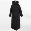 Giacca Lunga Imbottita in Cotone Donna 2025 Nuova Moda Coreana Sopra il Ginocchio Parka Invernale Femminile Spessa Nera Giacca Imbottita in Cotone