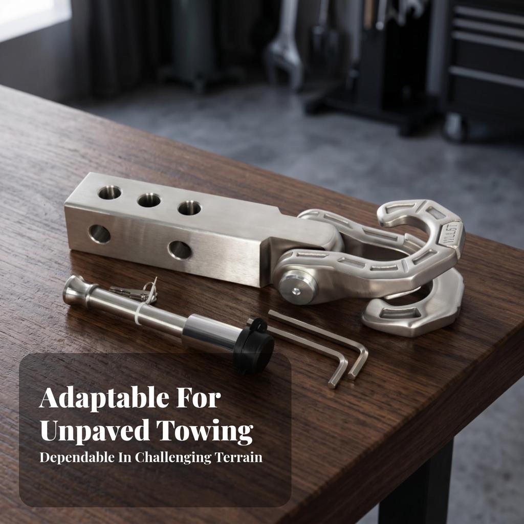 Off Outdoor Vehicle Retrieval Stainless Steel Tow Hitch Hook