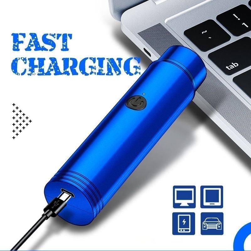 Mini afeitadora eléctrica, afeitadora eléctrica portátil recargable por USB para viaje