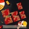 Large Medium Small Mini Double Happiness Wedding Red Envelopes for Gifts and Tossing