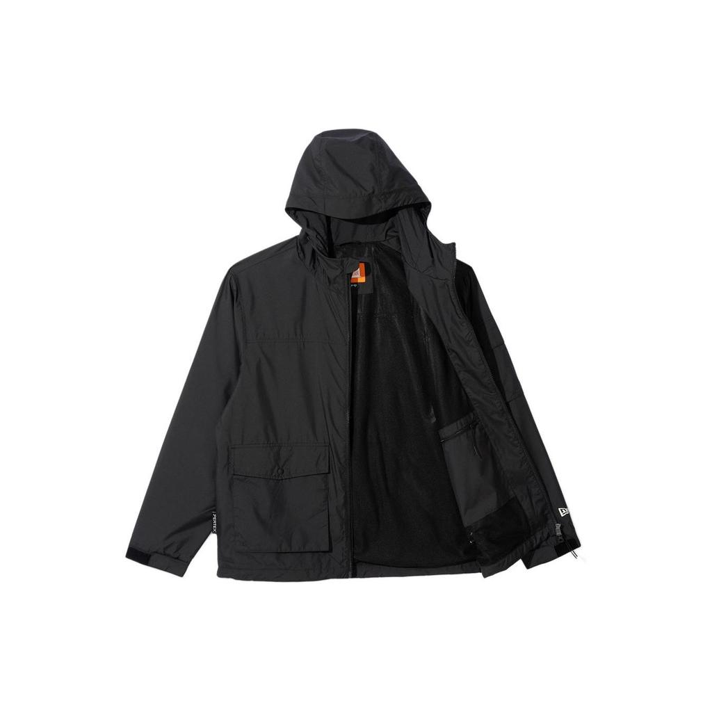 New Era SS24 Letter Embroidery Hooded Long Sleeve Jacket Men jackets Black 14179037