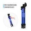 Lightweight Photography Tripod Stand Aluminum Alloy 3kg Load Capacity Max. Height 135cm 53in with Carry Bag Phone