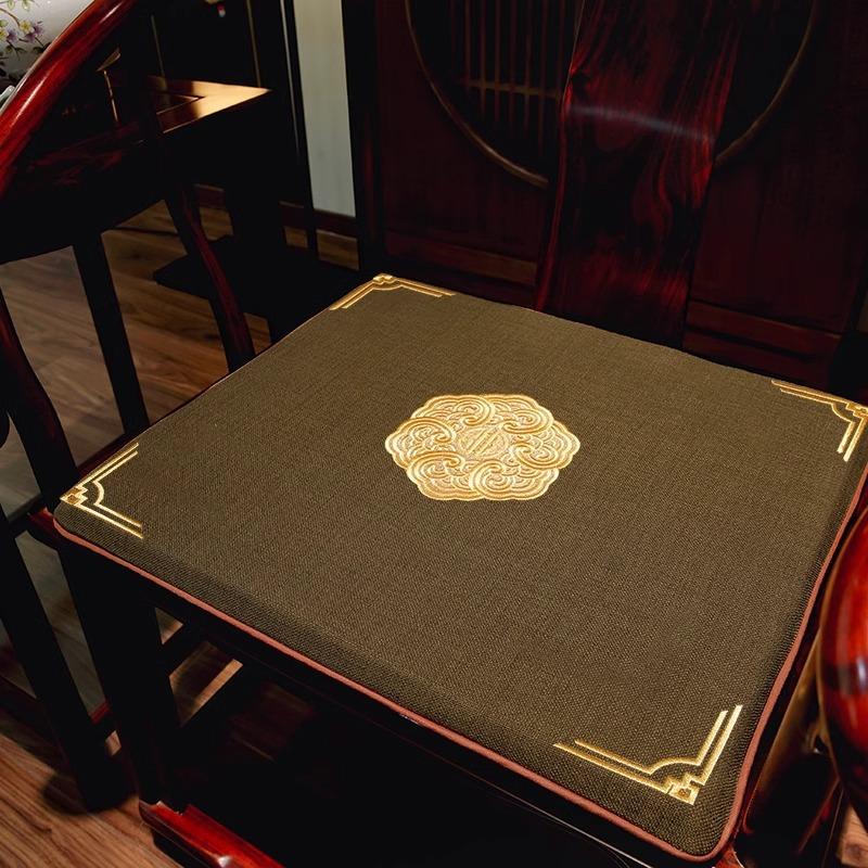Chinese Style Seat Cushion Thickened Butt Pad Mahogany Chair Cushion Autumn  Winter Solid Wood Dining Chair Tea Chair Cushion Ring Chair Seat Cushion