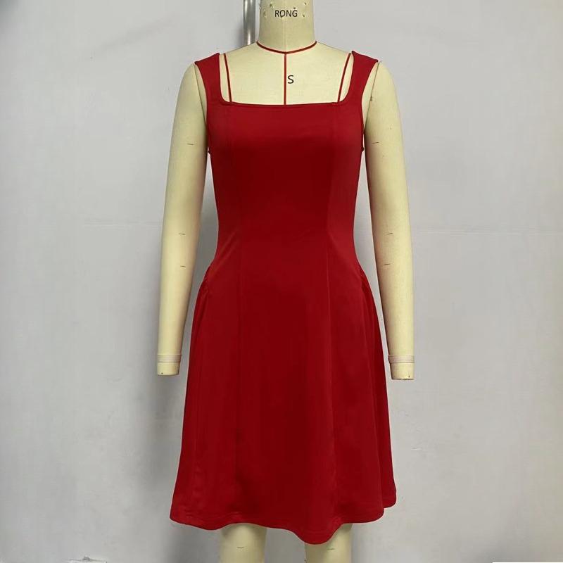 GMXIA Women's Summer Slim Dresses Backless Sleeveless Vest Halter Dresses