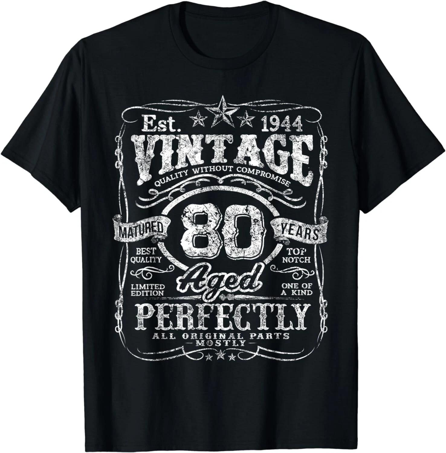 Vintage 1944 Limited Edition 80 year old Gifts 80th Birthday Gift Unisex T-Shirt S