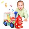 Electric Train Toy for Babies 1-3 Years - Lights, Sounds, Safe ABS BPA-Free, Promotes Motor Skill Development