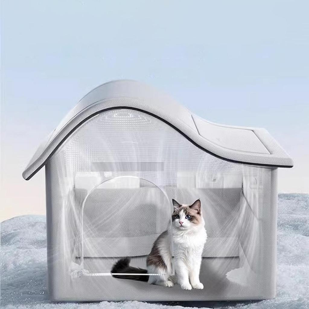 Cooling Cat House For Outdoor Foldable Cooling Cat House With Ice Pack Pet Cool Shelter Easy Cleaning Hot Days Supplies For Lawn