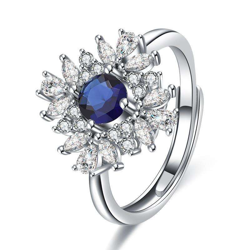 925 Silver Ring Fashion Sparkle AAA Zircon High Quality For Women Rings Wedding Fine Jewelry Accessories Party Gift