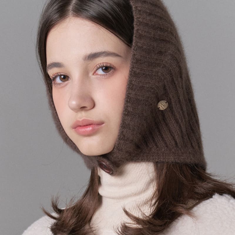 WHITE SANDS Hooded Knit Earmuff Beanie Alberta (6 Colors)