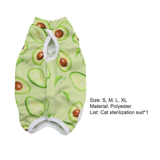 Cat Recovery Suit Wound Prevention Anti Licking Breathable Kitten Shirt After Surgery Wear Pet Clothes