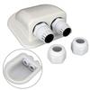 Solar Panel Roof Top Waterproof Double Hole Entry Gland Cable Box For RV Yacht