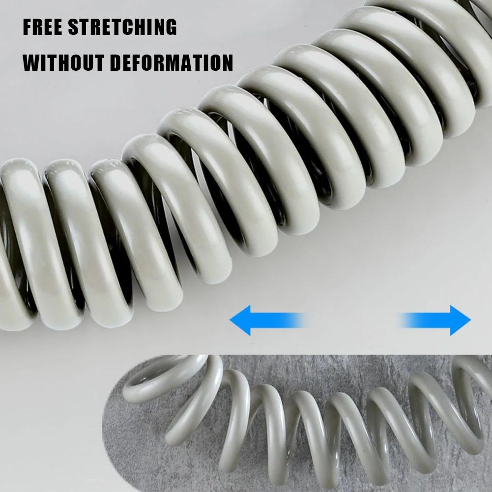 2/3/5m Weich Flexibel Lang Feder Duschkopf Schlauch Rohr Toilette Bidet Sprüher Telefonleitungsschläuche Badezimmerzubehör