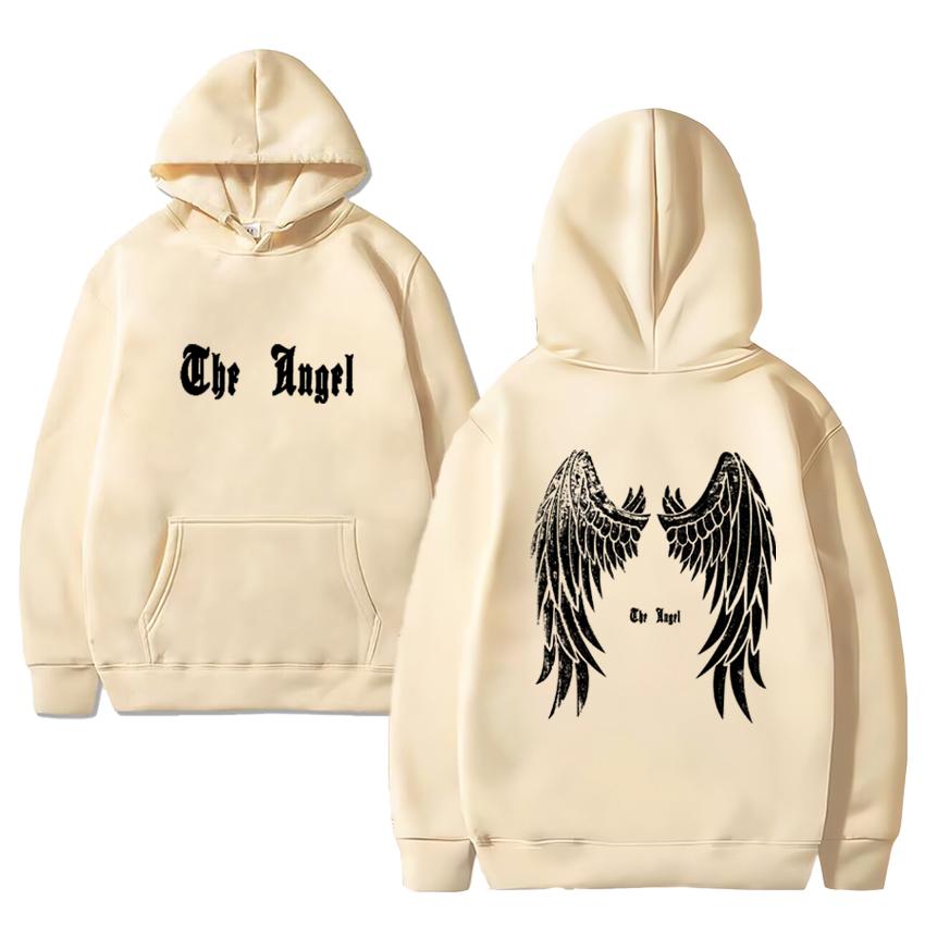 Trend bedruckter Grafik Engelsflügel Pullover Hoodie Unisex Vintage Harajuku Streetwear Herren Damen Fleece Langarm Sweatshirt