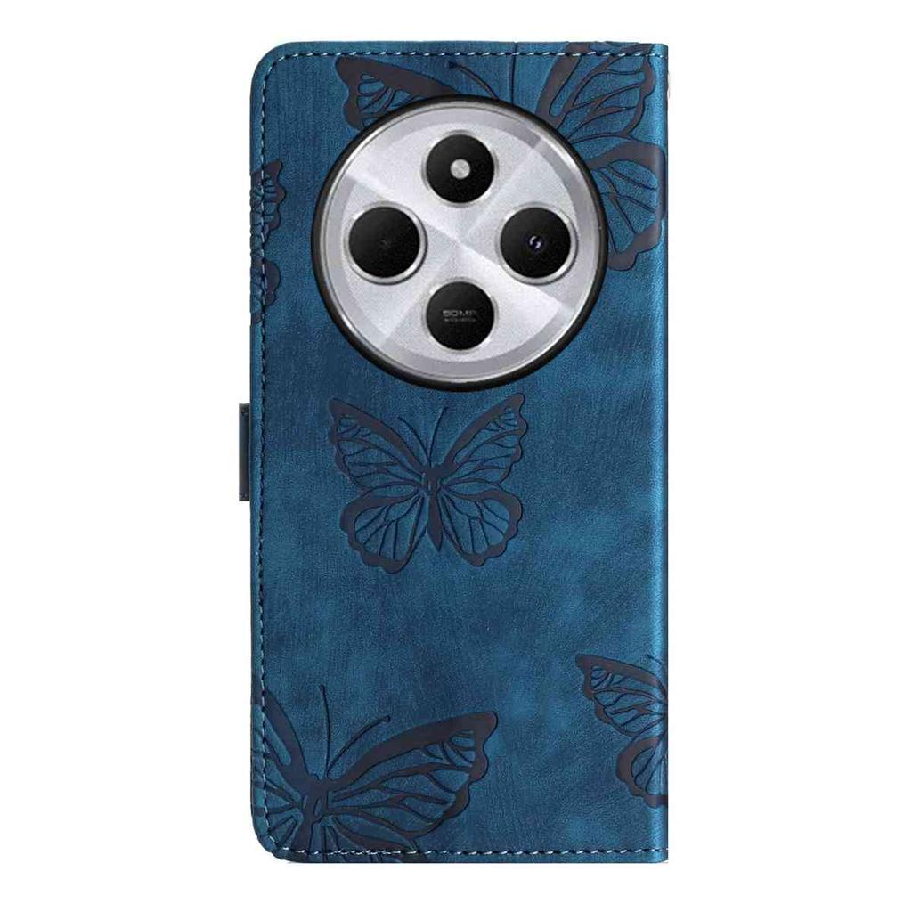 For Xiaomi Redmi Series.Redmi Note 14/Note 12/13C/14C/Xiaomi 14T...Faux Leather Wallet Case with Butterfly Design,Card Slots & Shockproof Protection