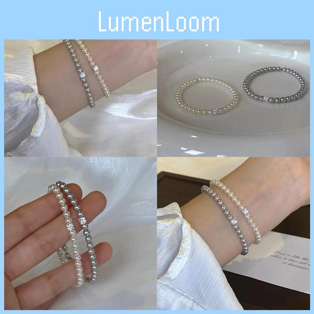 And Handcrafted Glass Pearl Bracelet For Women With Chic Geometric Design